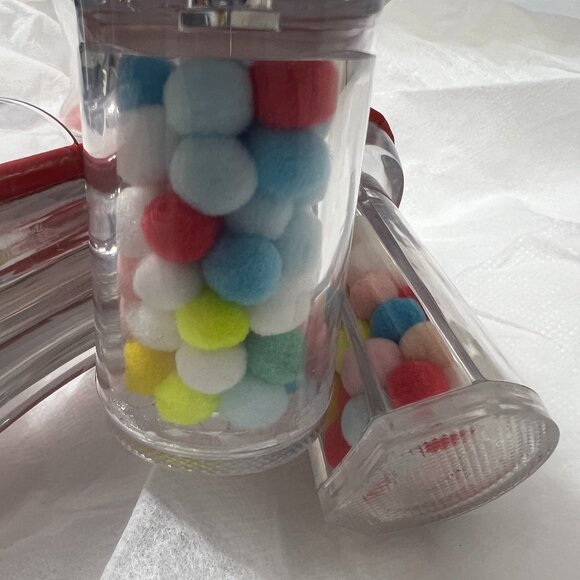 NWOT - Transparent BALL Décor Sandals in Red (Size 7) *Heel Height 3.15" - Picture 8 of 8